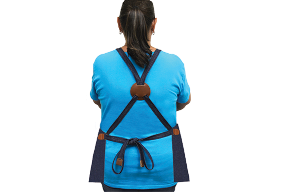 Over the Shoulder Across the Back Latigo Leather Adjuster Straps Secured with a Knot or Side Release Clip